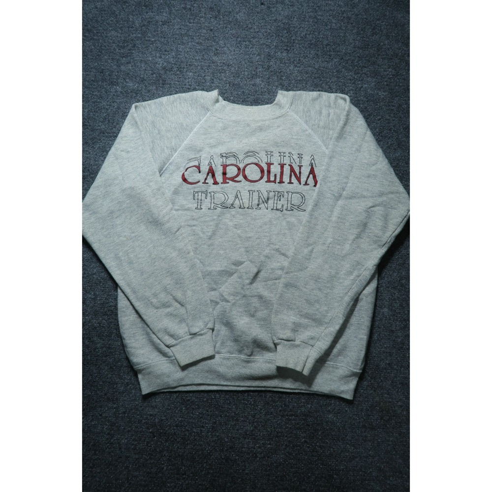 Vintage Carolina Trainer Hanes Active Wear Sweater Pullover Made in U.S.A Large